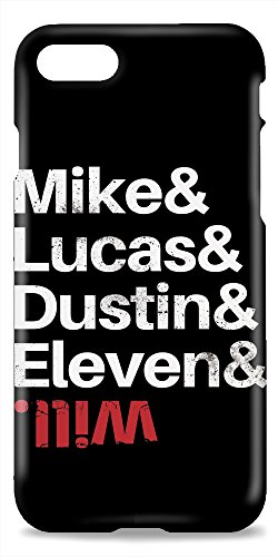 LaMAGLIERIA Coque Rigide iPhone 7 / iPhone 8"Stranger Things Mike Lucas Dustin Eleven Will -Coque pour Apple iPhone 7/8