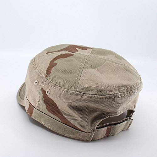 Image of The Vintage Year Heavy Stitching Washed Cotton Cadet Hat - Durable Military Baseball Cap for Men & Women, Outdoor Casual Wear
