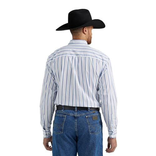 Wrangler Men's George Strait Striped Button Down Shirt2