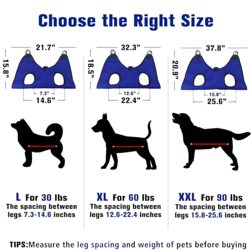 Pet-Dog-Grooming-Hammock-for-Nail-TrimmingDog-Restraint-Hanging-Harness-for-Nail-ClippingDog-Grooming-Sling-for-Large-Dogs-with-Nail-ClippersNail-FilePet-CombClaw-CareXXL-for-90lb Pet Dog Grooming Hammock for Nail TrimmingDog Restraint Hanging Harness for Nail ClippingDog Grooming Sling for Large Dogs with Nail ClippersNail FilePet CombClaw CareXXL for 90lb