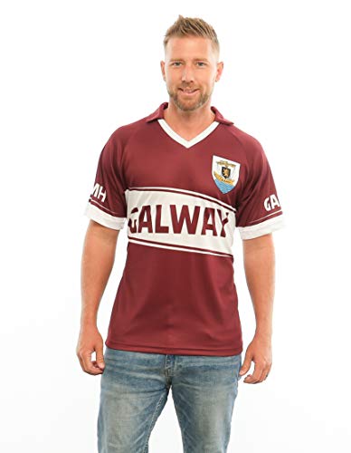Dolmen Galway Replica Gaelic Rugby Jersey (Large) Burgandy