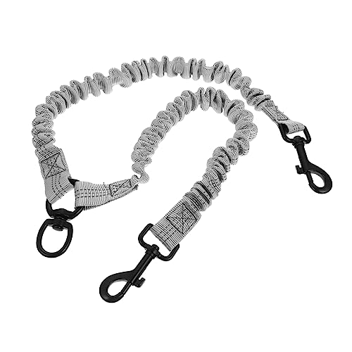 BCOATH Reflective Double Dog Leash Strong Elastic Dog Leash for Outdoor Use Comfortable for Walks Training and Playtime