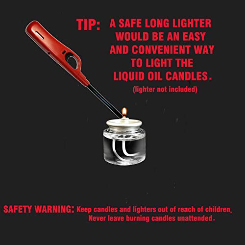 Tealight Fuel Cells Liquid Wax Oil Candles 8 Hour Burn Time (180)