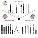 Nail Cutting Kit, Manicure Pedicure Set, Arony 17 in 1 Stainless Steel Manicure Pedicure Kit, Manicure Kit, Nail Clipper Set, Professional Grooming Kit, Nail Tools with Luxurious Leather Travel Case