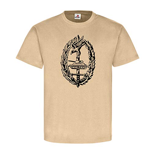 T-shirt Vogelsang blason Eifel beige XXL aux finitions soignées et durables