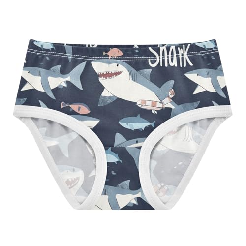 Wusikd Sharks Girls' Underwear Cotton Beach Girls Briefs Soft Toddler Underwear 2T