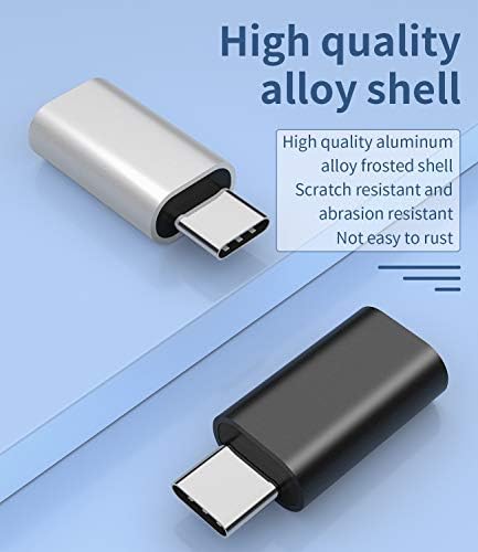 Adattatore da Lightning femmina a USB C maschio (confezione da 3) compatibile per Samsung Galaxy S24 S23 per Ipad Air4 Tipo di cavo di ricarica connettore per iPhone 15 16 pro max per Apple