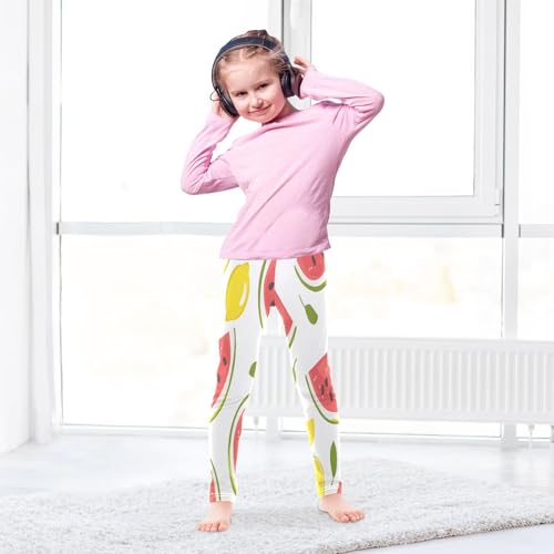 Bolaz Toddler Girls Leggings Printed Yoga Pants Leggings Watermelon Lemon Leaves for Kids4