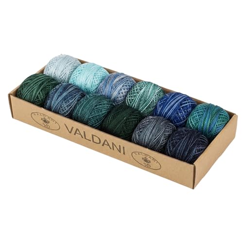 Image of Valdani Pearl Cotton Sz 5 | Ocean Waves | 46 Yds /Ball