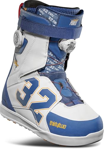 ThirtyTwo Lashed Double Boa Zeb �X�m�[�{�[�h�u�[�c - �f���A���]�[�����[�X&�O���b�v�A�E�g�\�[�� - �l�C�r�[/�z���C�g - �T�C�Y11