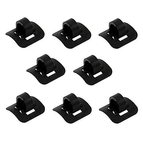 8pcs Abrazadera de cable de bicicleta Bicicleta Freno Hebilla Guía del Cable del Freno para Bicicleta Abrazadera de cable de bicicleta con aleación de aluminio adhesiva 3M para bicicleta de montaña Cover