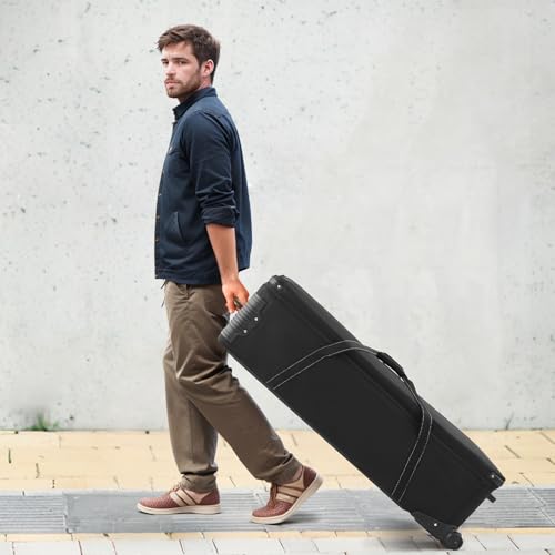 VEVOR Estuche con Ruedas para Equipo de Estudio 131 x 36,5 x 38 cm, Bolsa con Ruedas para Cámara, Correas, Asa Acolchada en el Compartimento para Soportes de Iluminación, Trípodes y Telescopios - imagen 8