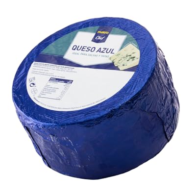 Queso Azul 5% Oveja, 2,5 Kg. Aprox. Chef – Sabor Intenso y Cremoso | Ideal para Salsas, Tapas y Recetas Gourmet | Perfecto para Fundir y Gratinar (Refrigerado)