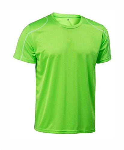 Asioka 75/09 T-Shirt à Manches Courtes Unisexe Adulte S Vert Fluo