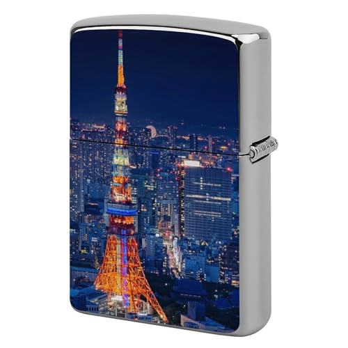 ライターケース ZIPPO/ジッポー兼用ケース 東京タワー ジッポライターカバー 互換性のある 軽量 おしゃれ 両面プリント メンズ レディース 贈り物