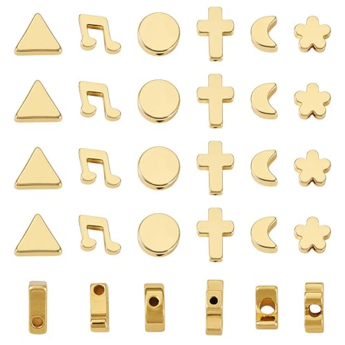 Perles en laiton plaqué or 18k de qualité supérieure pour bijoux raffinés