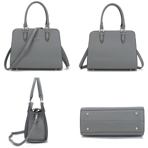 Image of Qiyuer Satchel Purses For Women Handbag And Wallet Set Tote Bag | Premium Vegan Leather,Matching Wallet,RFID Blocking,Work,Casual