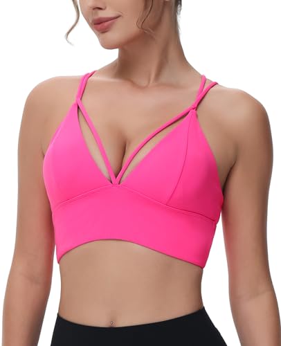 Image of MotoRun Bralettes for Women, Strappy Sports Bra Push up Bralette Sexy Bras Rave Top