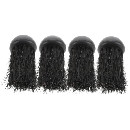 Cabilock 4pcs Multi-purpose Fireplace Cleaning Brush Set Soft Bristles Wood Brush Indoor Fireplace Tool for Ash Removal and Efficient Dusting