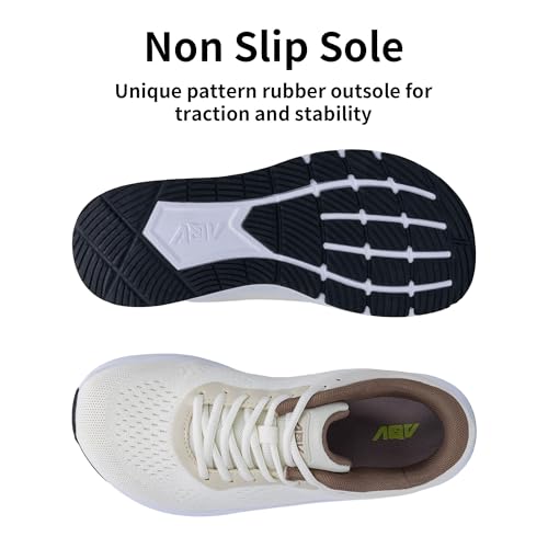 Image of AOV Wide Toe Box Shoes Women Arch Support Walking Shoes Plantar Fasciitis Orthotic Tennis Sneakers