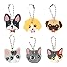 PRETYZOOM 6Pcs Mignon Capuchon de Clé Couvre Animaux Identificateur de Clé Casquettes de Dessin Animé Porte-Clés Étiquettes Porte-Clés Pendentif Porte-Clés Étiquettes Couleurs et Styles aléatoires