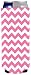 Chevron Stripe Pink Neoprene Collapsible Slim 12oz Can Coolie