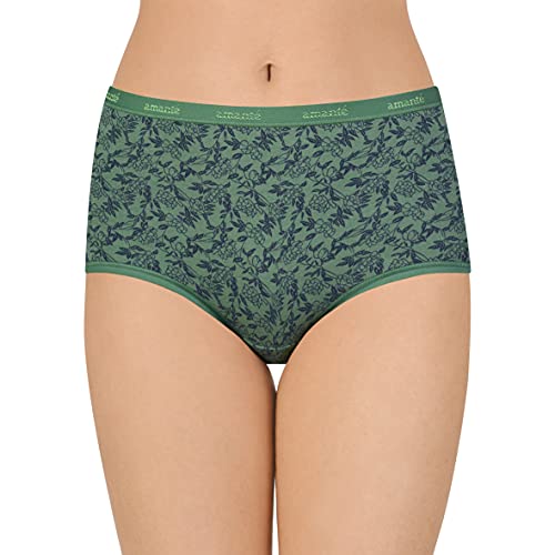 Image of Amante Printed Cotton Full Brief Panty Pack(Pack of 3)