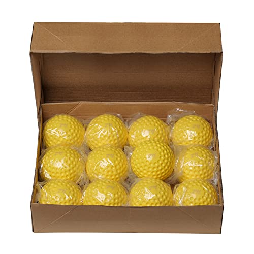 Furlihong 9-Inch Sting-Free Dimpled Training Baseballs For 777Bh 666Bh Pitching Machine, 5.11 Oz/Pcs, 2.9 Inches Diameter, By The Dozen #TOP3