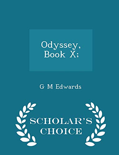 Odyssey, Book X; - Scholar's Choice Edition 1298381045 Book Cover