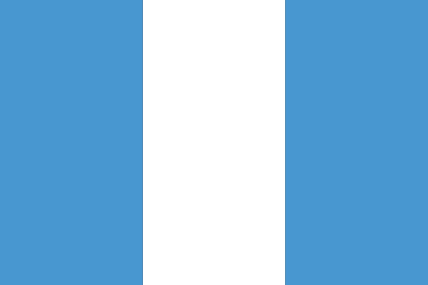 Drapeau Guatemala grand format paysage 120x180cm pour mât extérieur 2.16m²