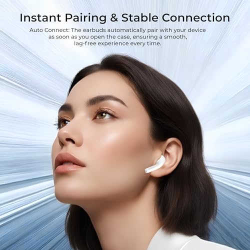 Image of TP TROOPS Wireless Earbuds with Touch Controls, 30 Hours Battery Life, Bluetooth in-Ear Headphones, TWS with Bluetooth v5.4(Beige)