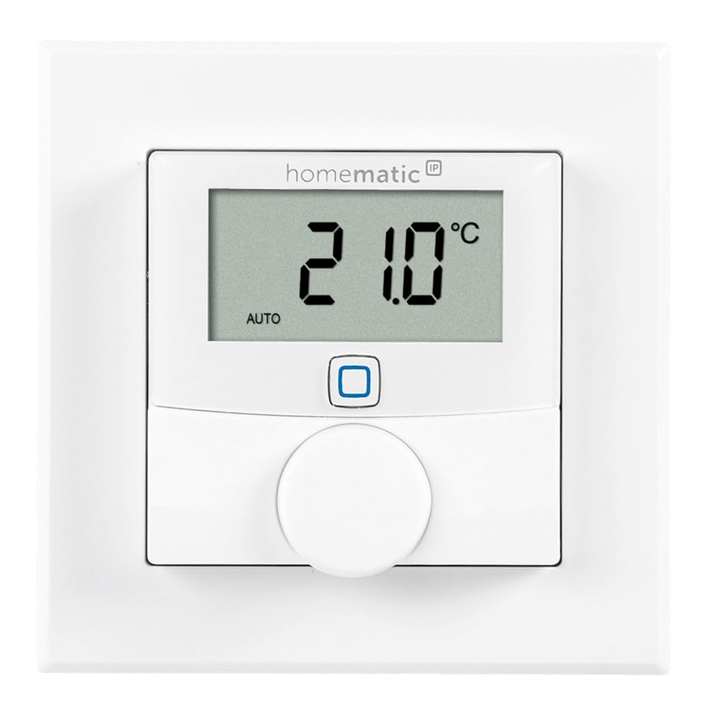 Homematic IP Fußbodenheizungssteuerung zur Einzelraumregelung in 6 Räumen. Inhalt: Access Point und 6 Digitale Raumthermostate mit Schaltausgang. Mit App und Alexa kompatibel.