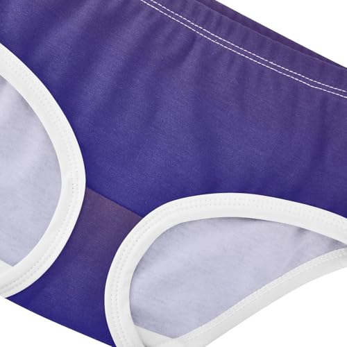 Joisal Cotton Girls Underwear Toddlers Purple Navy Blue Gradient Panties Little Girl Artistic Underpants Briefs 2t4