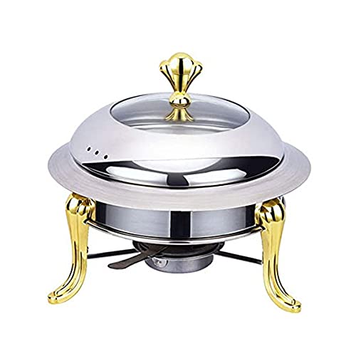 Chauffe-Plat Rond en Acier Inoxydable pour garder les plats chauds