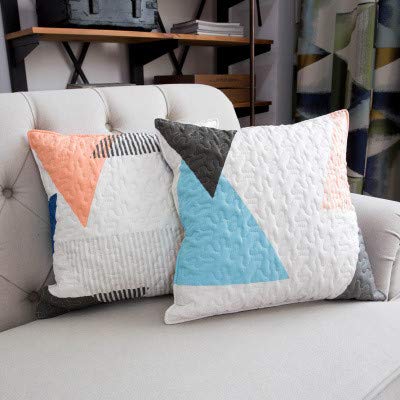 Coussin de soutien géométrique oreiller de lit lavable WLLLO pour decoration canape