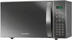 MONDIAL Micro-Ondas, Cinza/Espelhado, 1200W, 110V - MO-01-21-E