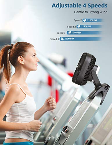 SLENPET 20000mAh Clip-On Fan
