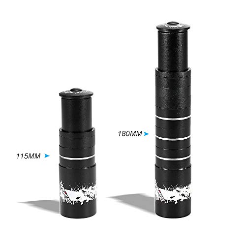 Bicicleta Stem Riser, Romacci Extensor de haste de garfo de liga de alumínio para extensão de haste