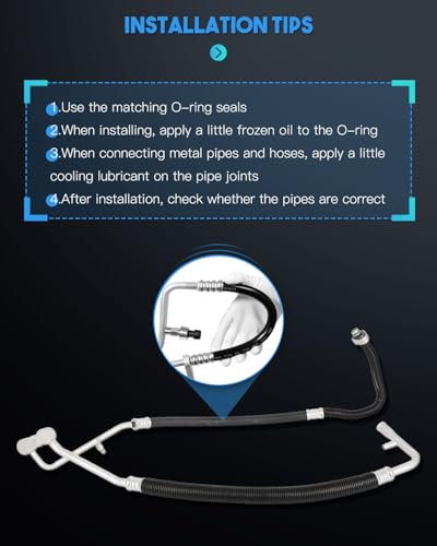 Image of ECCPP A /C Suction and Discharge Line Hose Assembly for Dodge