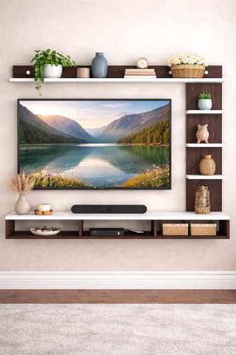 Premium Wooden TV Unit with Decorative Shelving System 2 415+gXfGYUL