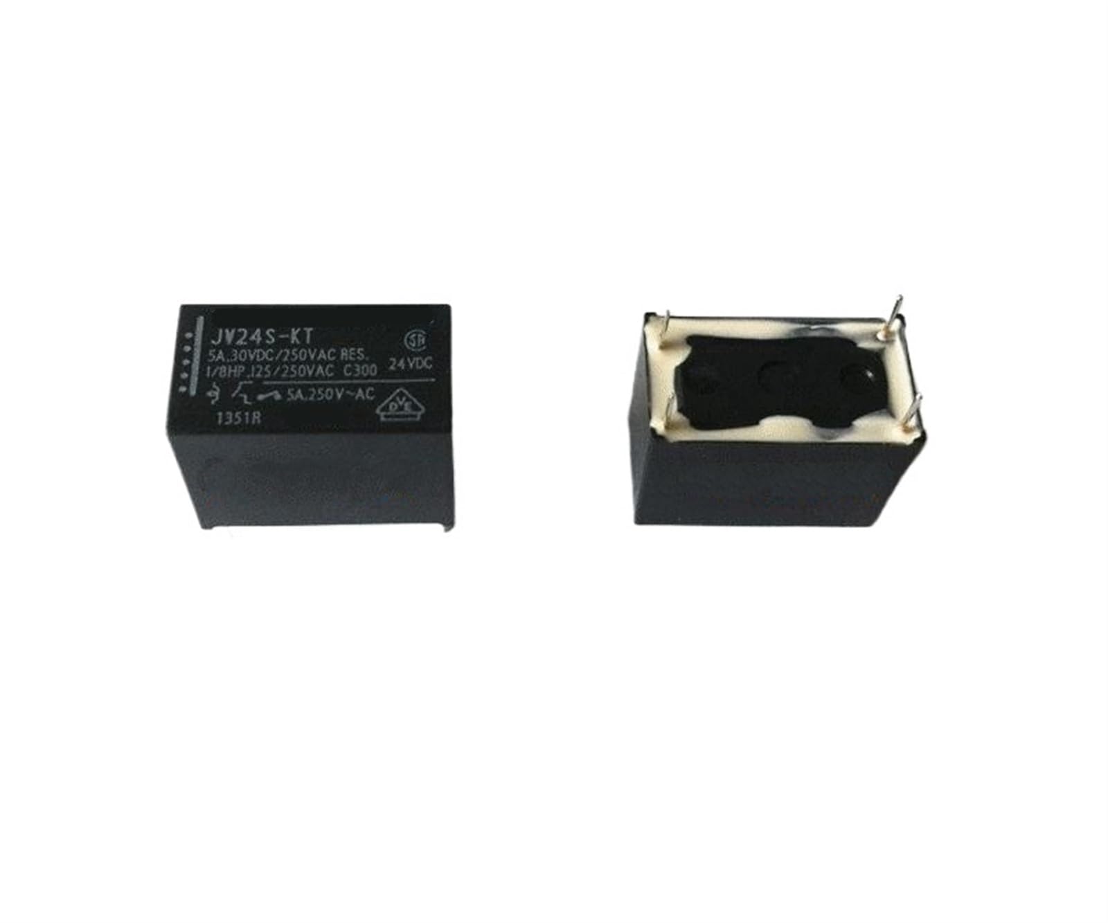 Relais HF105F-1 024D-1HS haute performance de commutation 4PIN