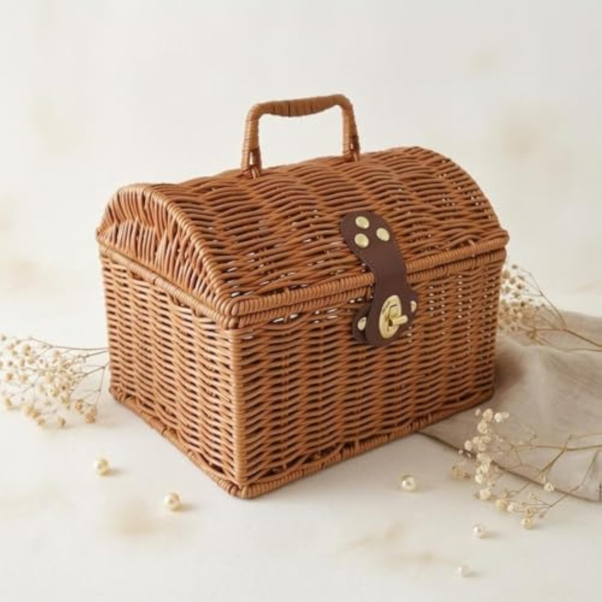 Top Handle Decorative Storage Chest, Gift Giving