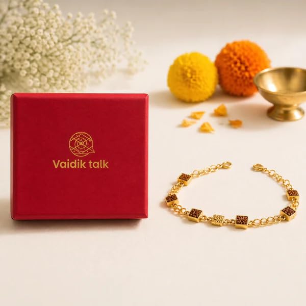 Image of Natural Rudraksha Beaded Bracelet for Men & Women | Spiritual Prosperity & Positive Energy Accessory