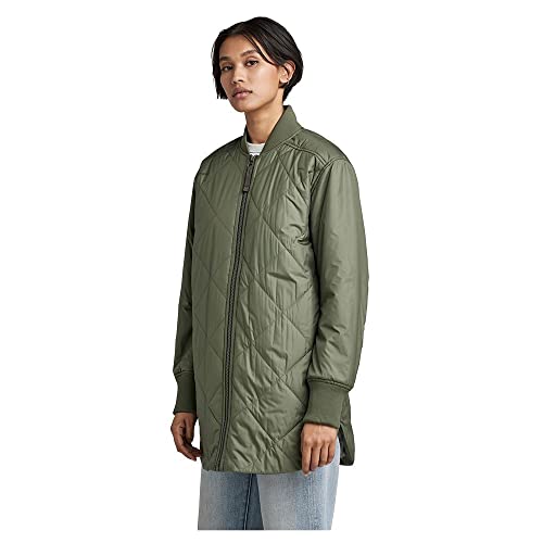 G-STAR RAW Women's Padded Bomber Collar Jacket, Green (lt Hunter B958-8165), M