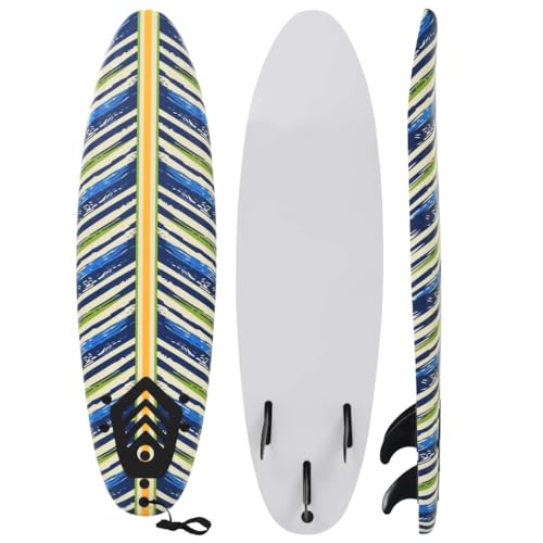 vidaXL Tabla de Surf 170 cm Hojas Deportes Acuáticos Exterior Navegación Mar