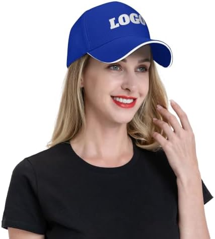 CAIBEI CUSSTOM Novelty Baseball Caps for Women Custom Trucker Hat Blue - 5