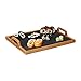 Produktbild Relaxdays Serviertablett, Schieferplatte, 2 Henkel, Schiefer, Deko Accessoire, Küche, H x B x T: 6 x 40,5 x 32 cm, natur