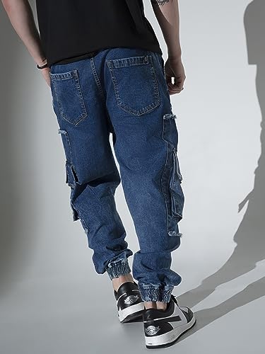 Image of Hubberholme Men's Loose Fit Cargo Jogger Jeans