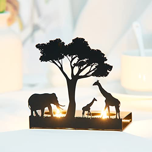 Fjs Elegant Decorative Candle Holder, Iron Silhouette Tea Light Candle Holders For Wedding, Dining Table Centerpiece, Decorations Living Room, Coffee Table Decor, Christmas Valentine's Day Gift #TOP17