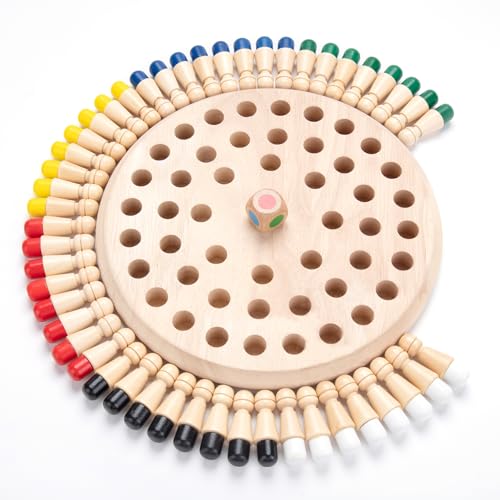 Wooden Memory Chess Matching Game: Large Family Board Games for Kids and Adults, Montessori Preschool Learning Educational Toy, Birthday Gift for Age...